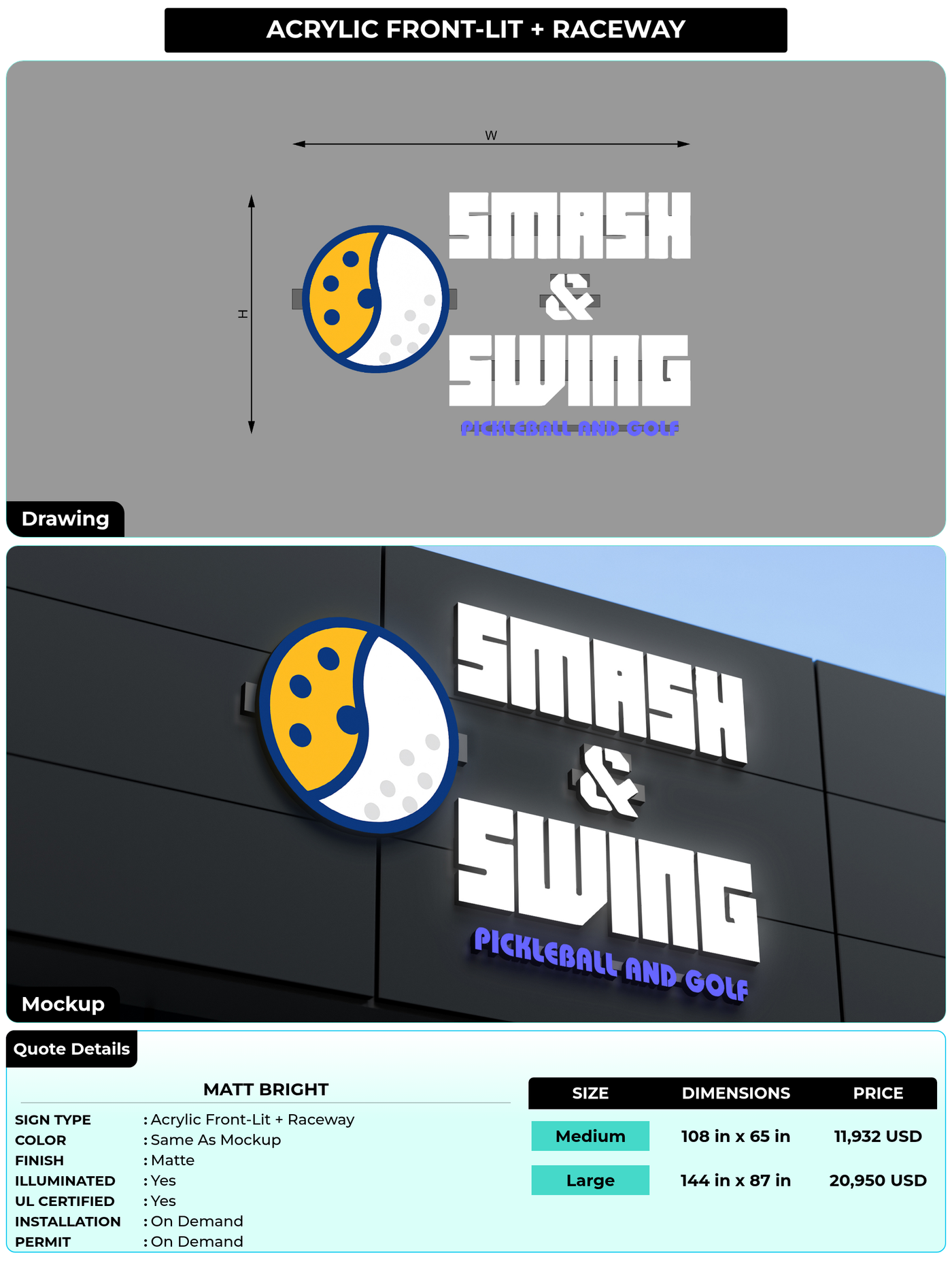 CUSTOM MOCKUP SIGN FOR Matt Bright