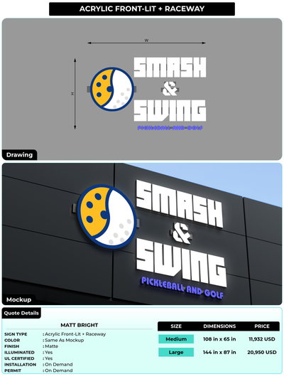 CUSTOM MOCKUP SIGN FOR Matt Bright