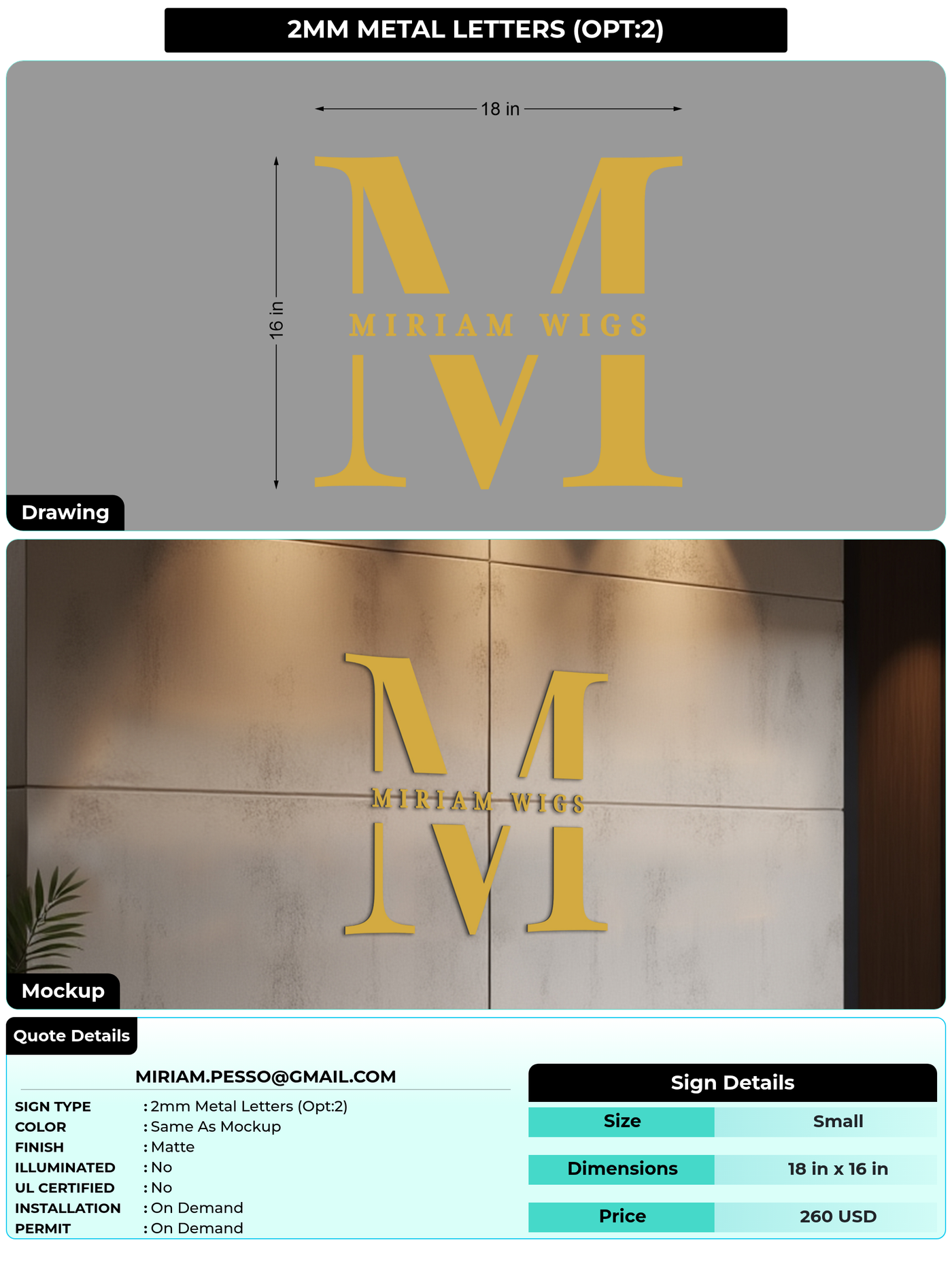 CUSTOM MOCKUP SIGN FOR miriam.pesso@gmail.com