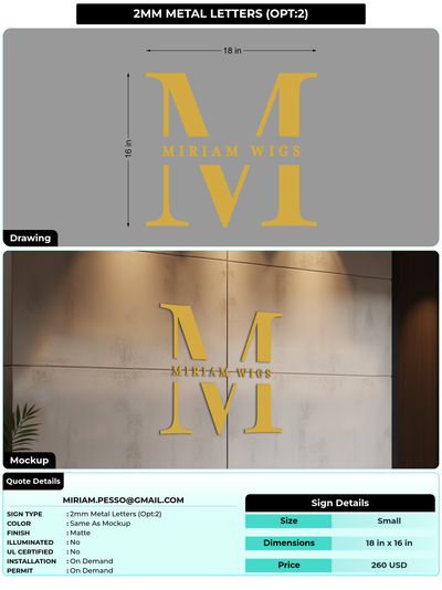 CUSTOM MOCKUP SIGN FOR miriam.pesso@gmail.com