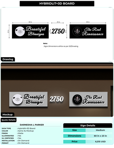 CUSTOM MOCKUP SIGN FOR Darnesha L Parker