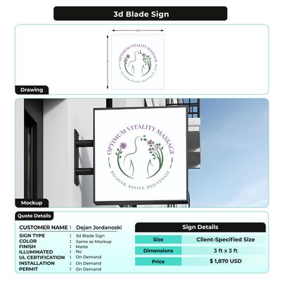 Business signage for Dejan Jordanoski