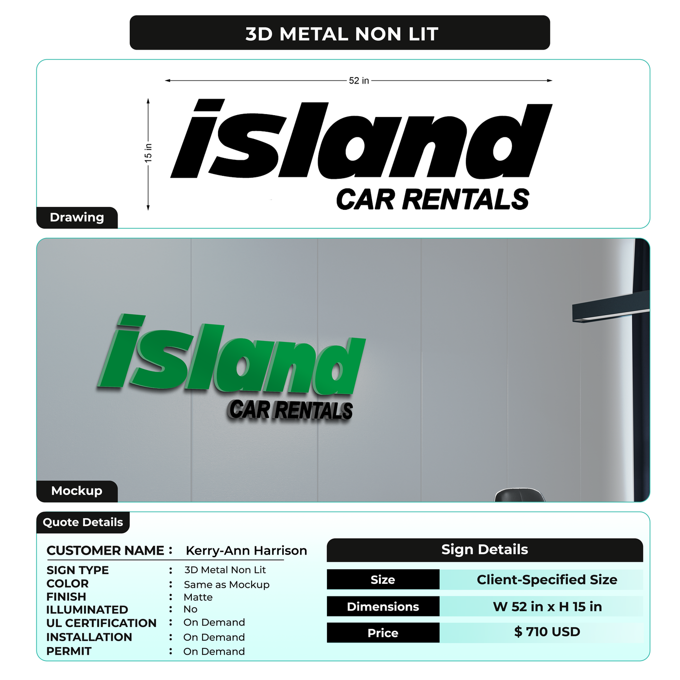 CUSTOM MOCKUP SIGN FOR Kerry-Ann Harrison