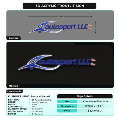 Business signage for Fawzy Mohamed