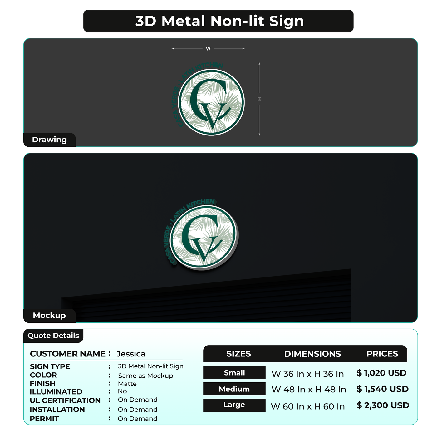 Custom Signs For Jessica