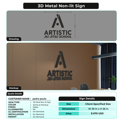 Custom Signs For pedro paulo dias clementino