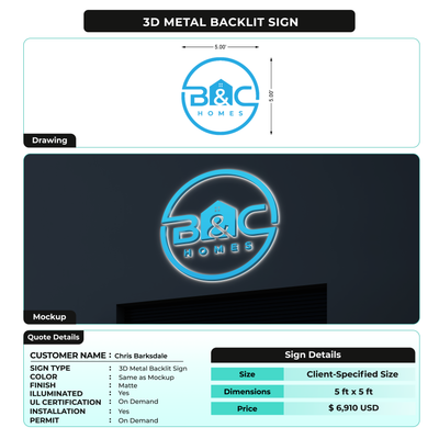 Custom Signs For Chris Barksdale