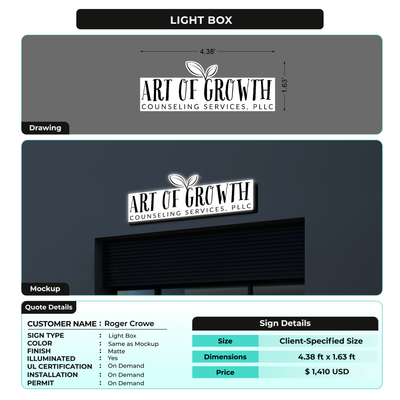 Custom Signs for Roger Crowe