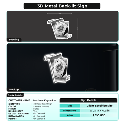 Custom Signs For Matthew Keysacker