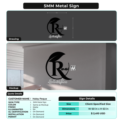 Custom Signs For Haley Peque