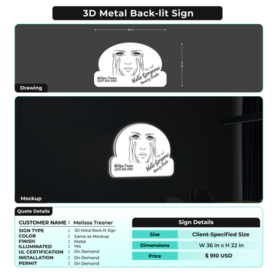 Custom Signs For Melissa Tresner