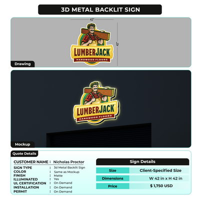 Custom Signs for Nicholas Proctor