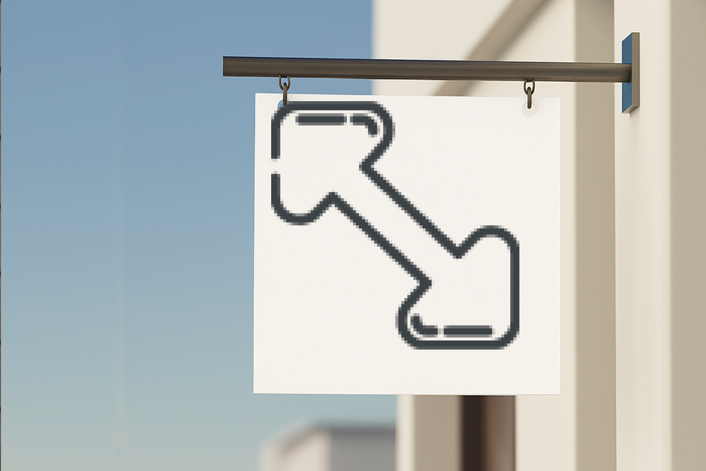 Custom Blade Sign Large Mockup #58342