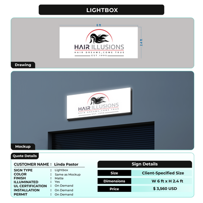Lightbox Signs for Linda Pastor