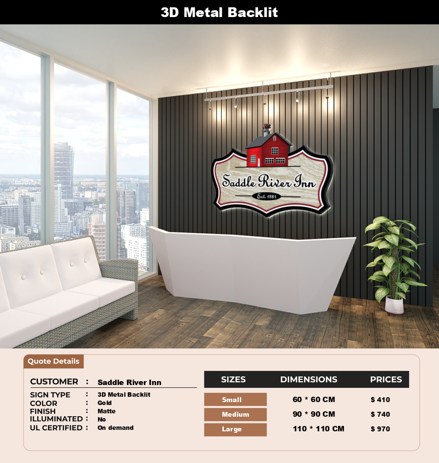 Signage Mockups for Saddle River Inn
