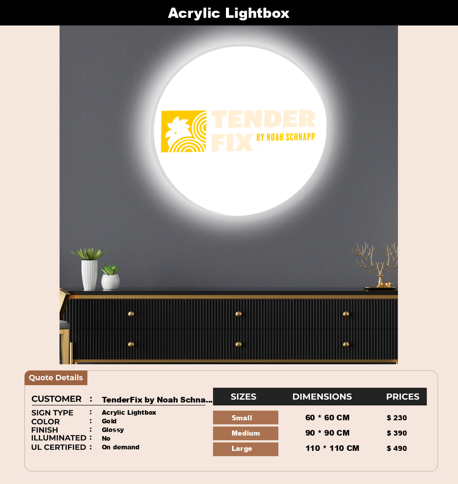 Signage Mockups for TenderFix by Noah Schnapp
