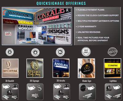 Business signage for Michelle McQueen